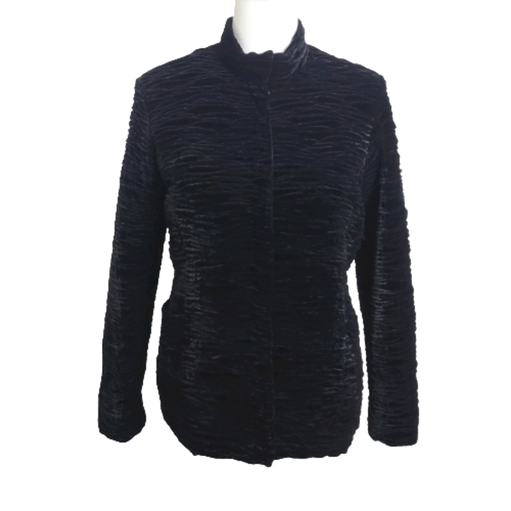Carol Cohen Textured Silk Blend Coat